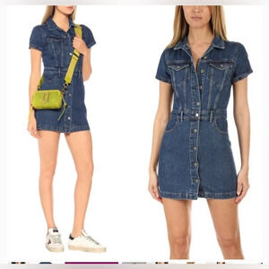 GRLFRND Max denim jean mini dress